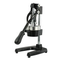 Cast iron manual juicer with stainless steel strainer in black colour, 40cm height