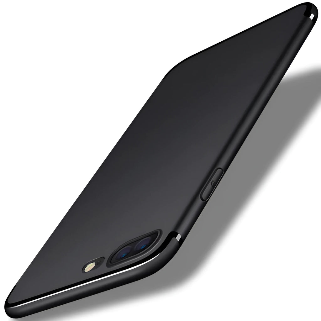 TPU silicone iPhone case for Apple 7 and 8 models in black, blue, red or white