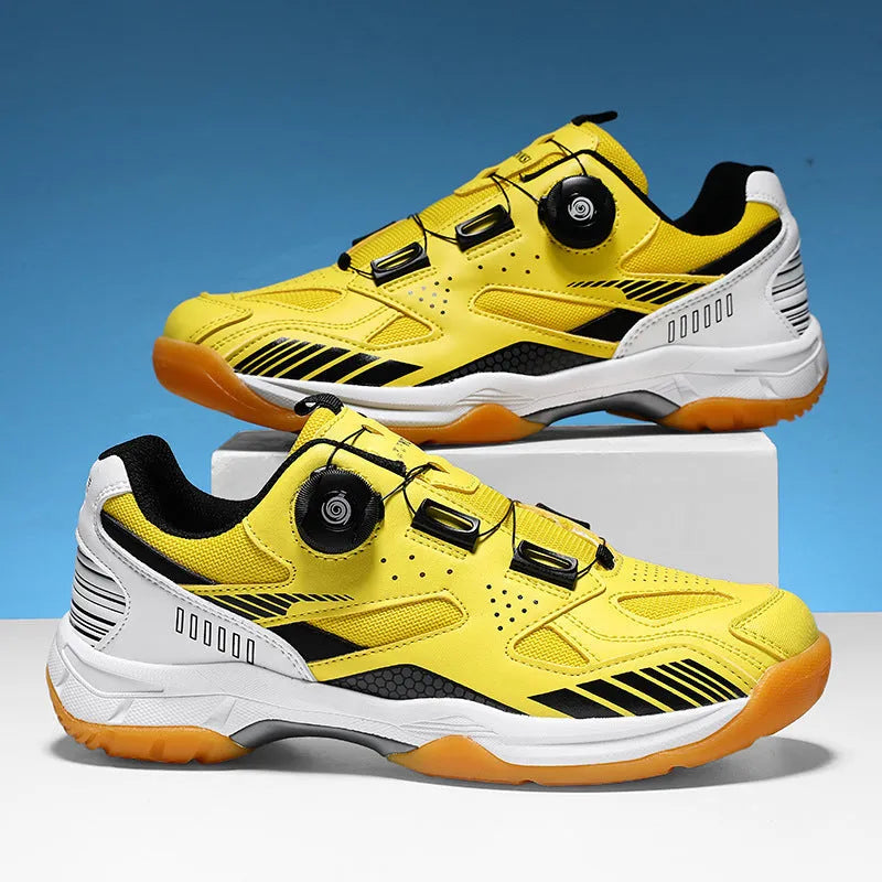 Yellow, black silver, white blue, and white grey unisex casual sneaker with round toe and flat heel.