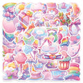 Waterproof decorative stickers with candy design measuring 4-7cm