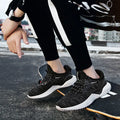 Adult breathable running shoes with mesh upper, MD sole, and front strap in multiple colour options