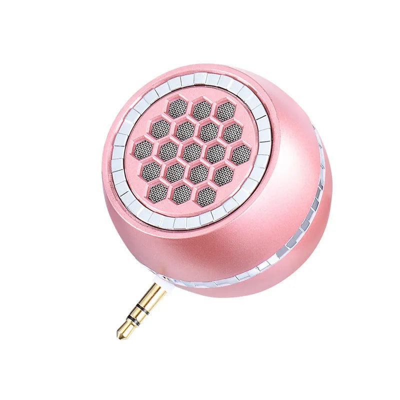 Universal external amplifier speaker in black, local gold or rose gold engineering plastic housing
