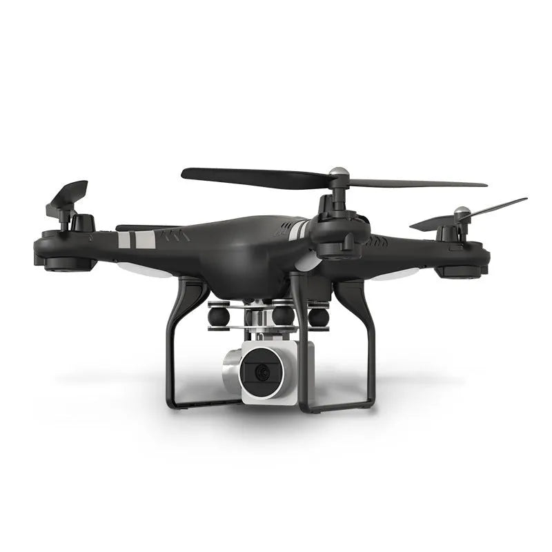 Alloy HD aerial photography drone with remote control handle in black, red, or white colours