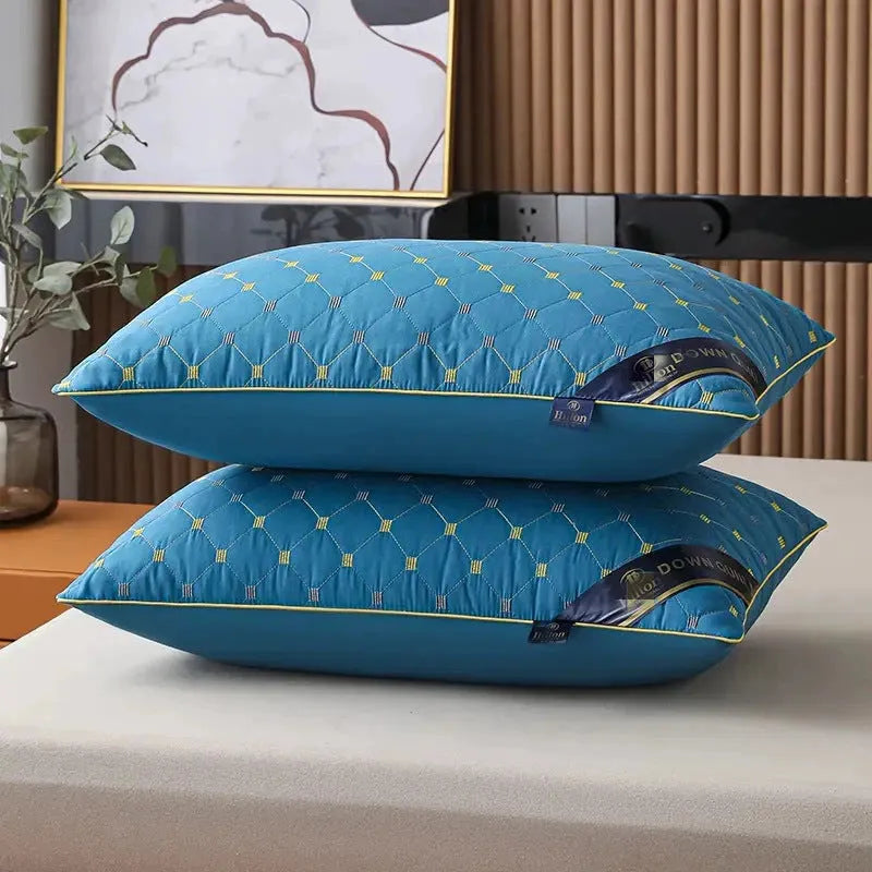 Polyester fibre pillow core insert in argy wormwood pattern and solid colours, showing 48x74cm and 42x70cm size options.