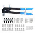 Alloy steel manual riveter nut set tool for blind hole fastening.