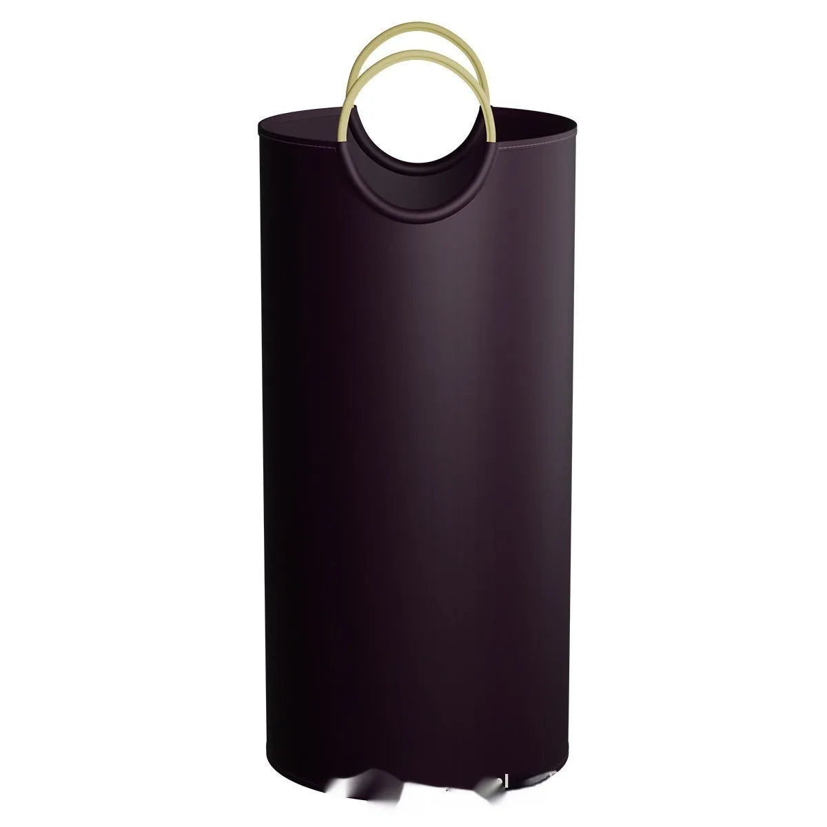 Round portable trash can measuring 38x72cm with removable plastic bag