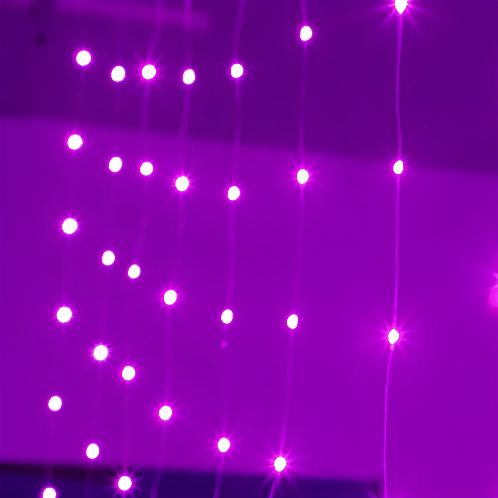 Copper curtain style LED string lights with USB power connection for holiday room and courtyard decoration