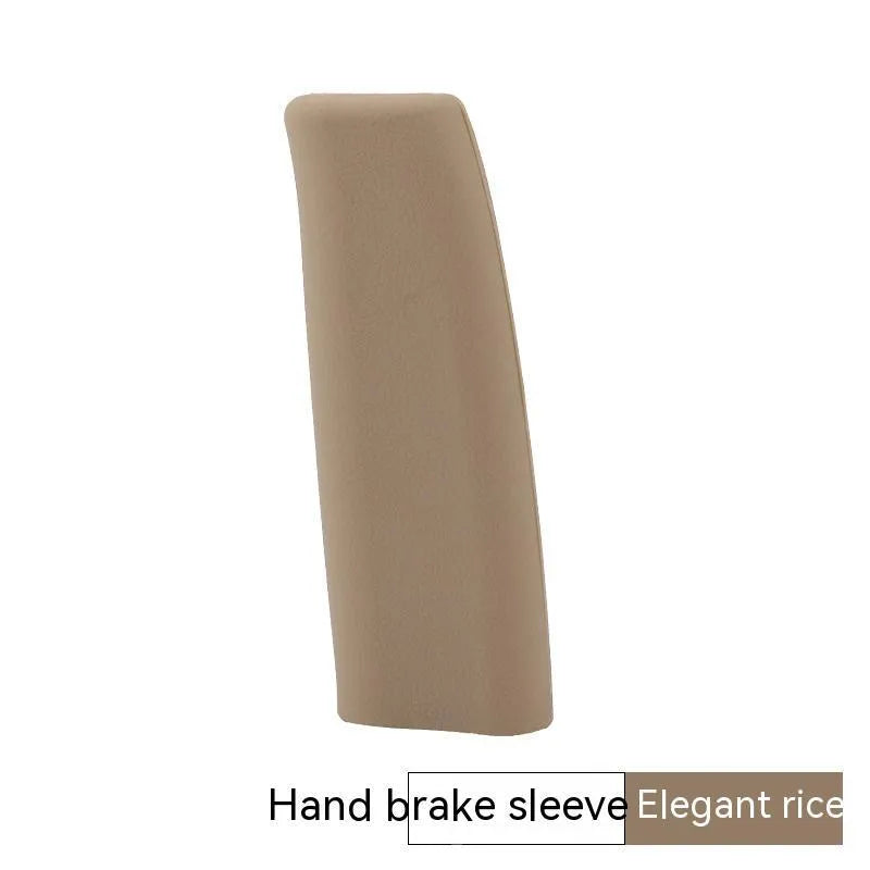 Universal silicone handbrake sleeve cover in assorted colours showing 12cm length