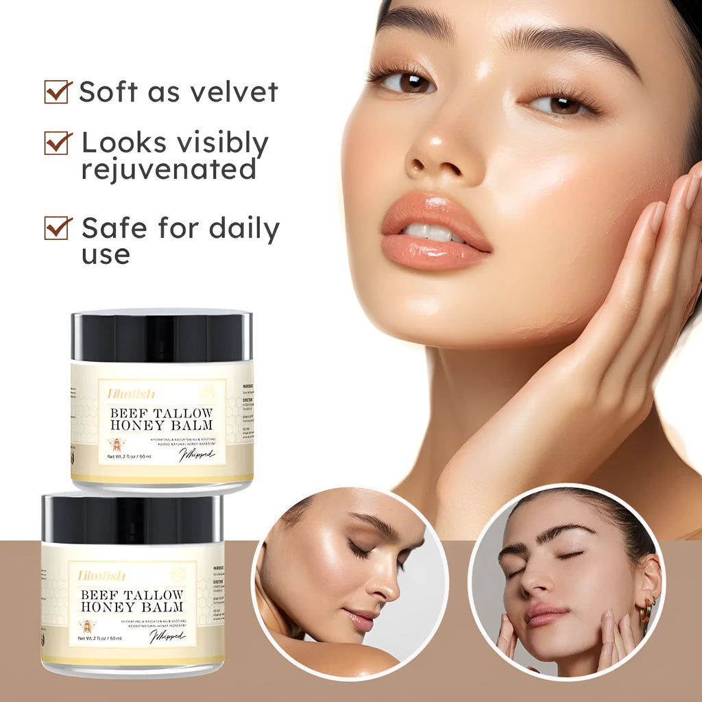 60ml jar of honey moisturising body cream for dry sensitive skin care