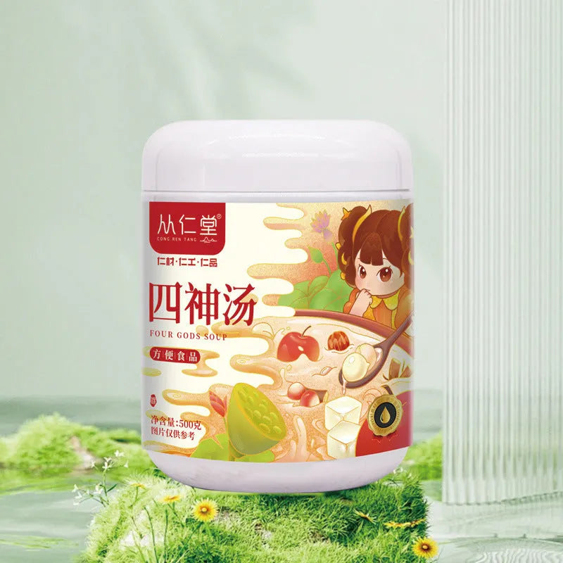Box of children's spleen and stomach herbal tea with 12 ready-to-drink 100ml bags requiring refrigeration