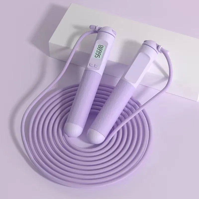 ABS plastic skipping rope with ball bearings in multiple colour options for fitness training