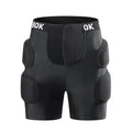 Black adult hip protection pad for skating and skiing, made from spandex and NBR foam.