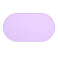 Green silicone waterproof pet feeding placemat with a food bowl on it.