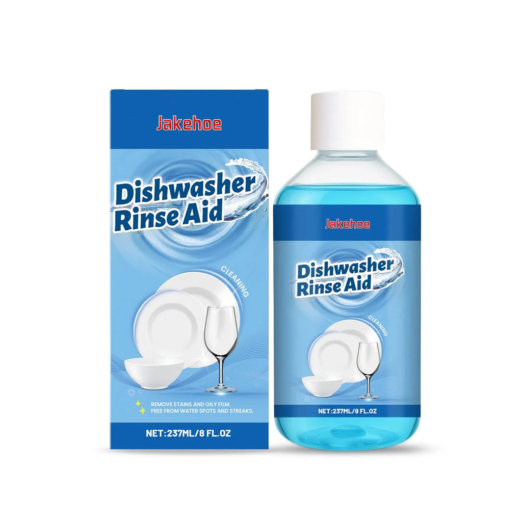 237mL dishwasher cleaner bottle for automatic dishwasher stain removal on kitchenware