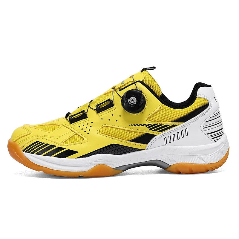 Yellow, black silver, white blue, and white grey unisex casual sneaker with round toe and flat heel.