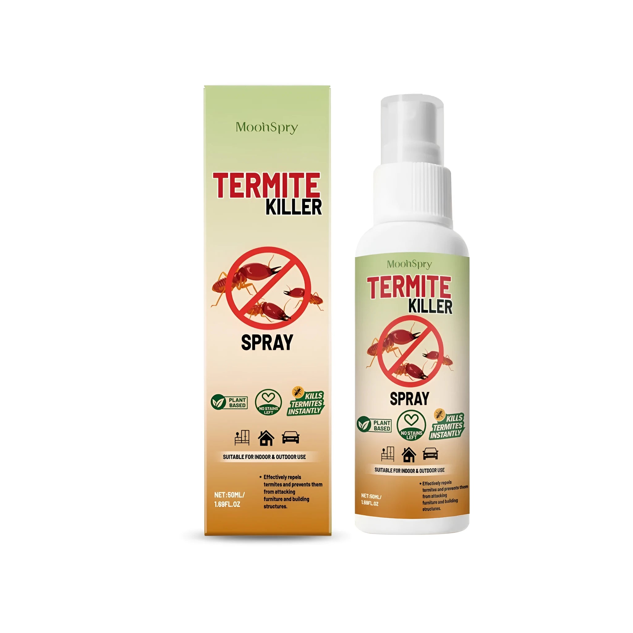 50ml termite killer spray bottle with natural menthol for ant and pest control