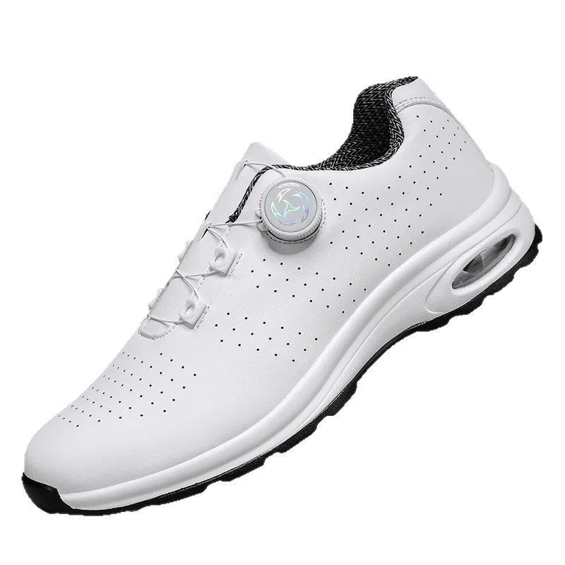 Low-top casual shoes with mesh upper and cross shoulder straps in black or white colours