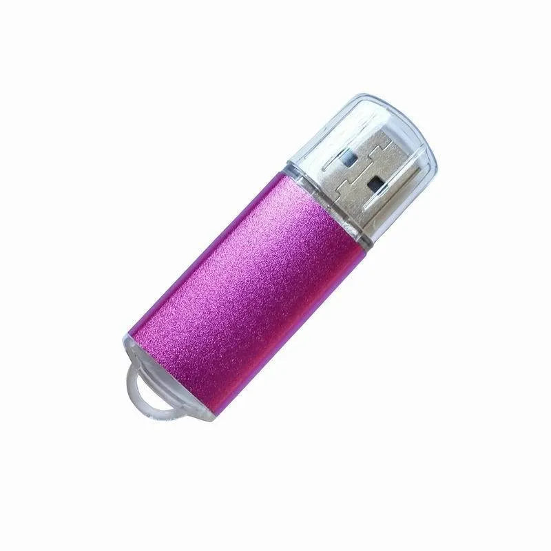 Software encryption USB dongle with metal shell showing multiple colour options including black blue gold green purple red and rose red