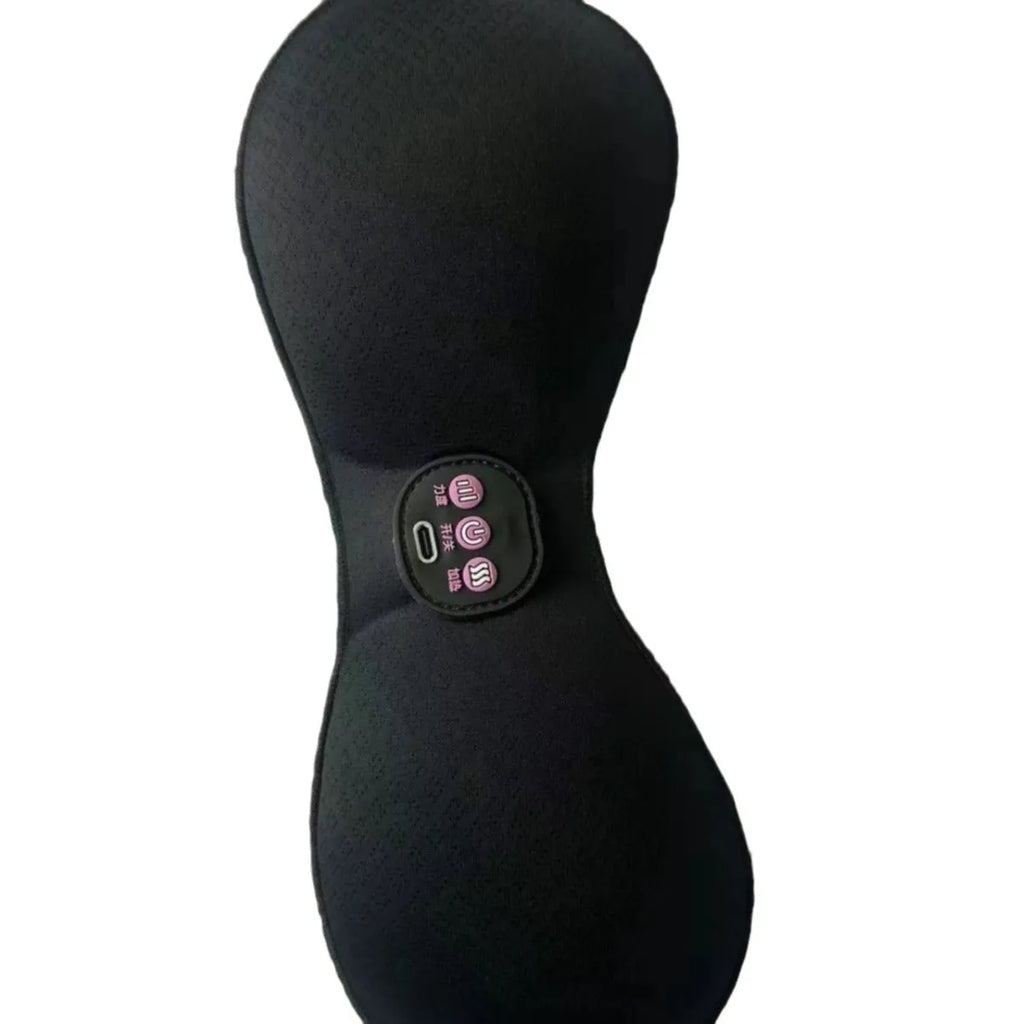 Black adhesive chest pads for 3-keys English version electric massage bra replacement