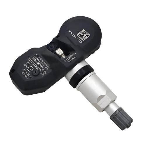 Black tyre pressure monitoring system for Audi vehicles with wireless sensor technology