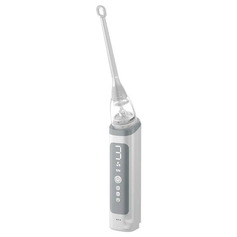 Tonsil stone removal tool with telescopic handle and two stainless steel ends for extraction and plaque scraping