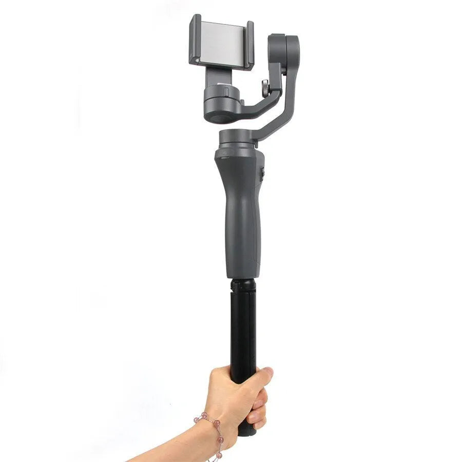 Black aluminium alloy tripod for mobile phones compatible with Apple iPhones