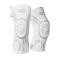 Grey-white sports kneecaps for left and right knees in M, L, XL sizes for basketball, running, football, badminton