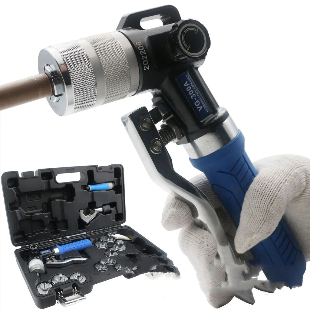 VG-300 hydraulic tube expander tool for refrigeration maintenance made from high-strength alloy steel.
