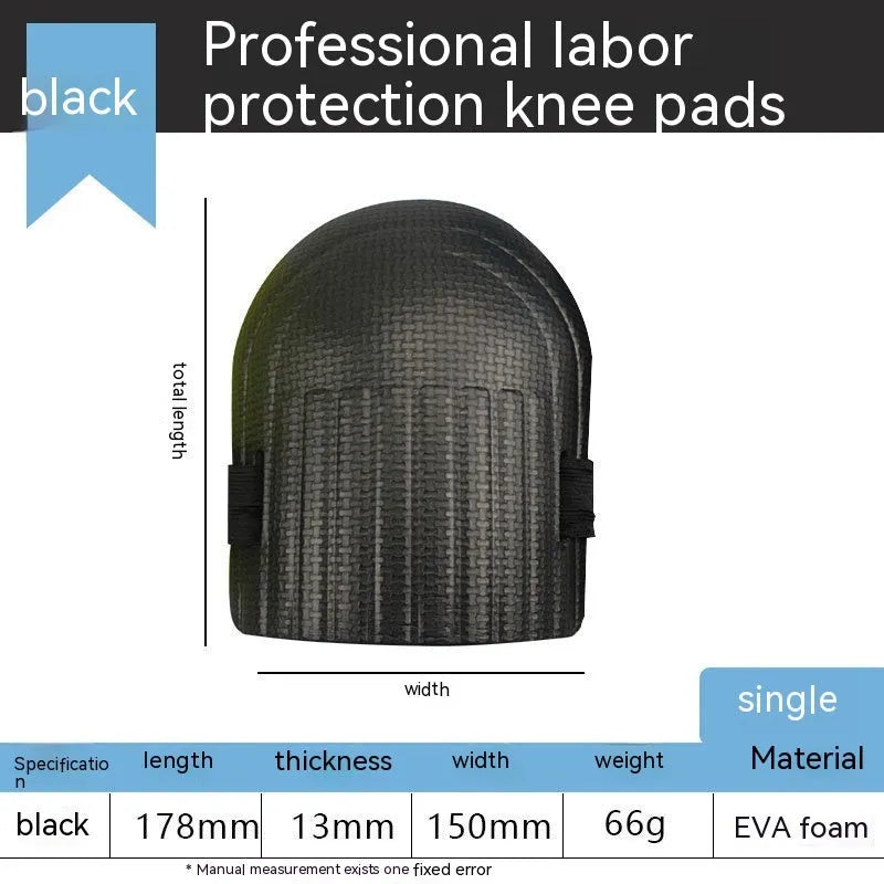 Pair of 11mm thick EVA foam kneepads for construction and flooring work in blue.