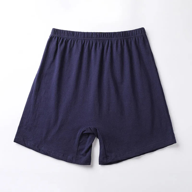 Men's solid colour high-waist boxer shorts made from modal fabric, shown in black, on a white background.