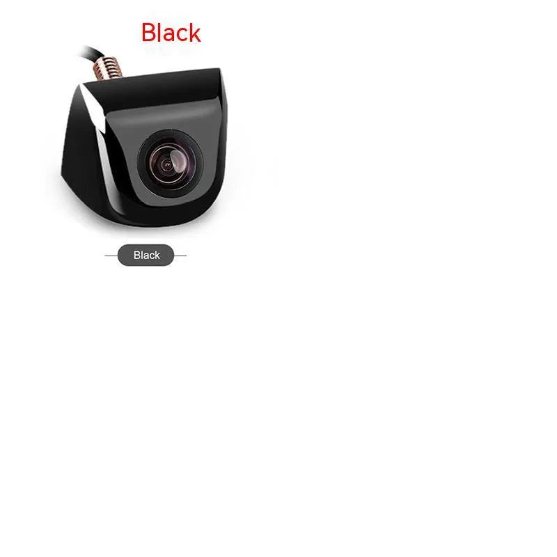 Screw plug-in HD car night vision waterproof rearview camera body with metal shell in black silver white chrome finish
