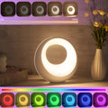 Creative Touch RGB colour-changing night lamp with remote control on a desk