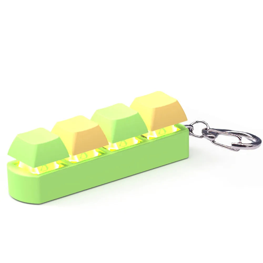 4-key mechanical keyboard switch tester with transparent bottom shell and 2.5m cable