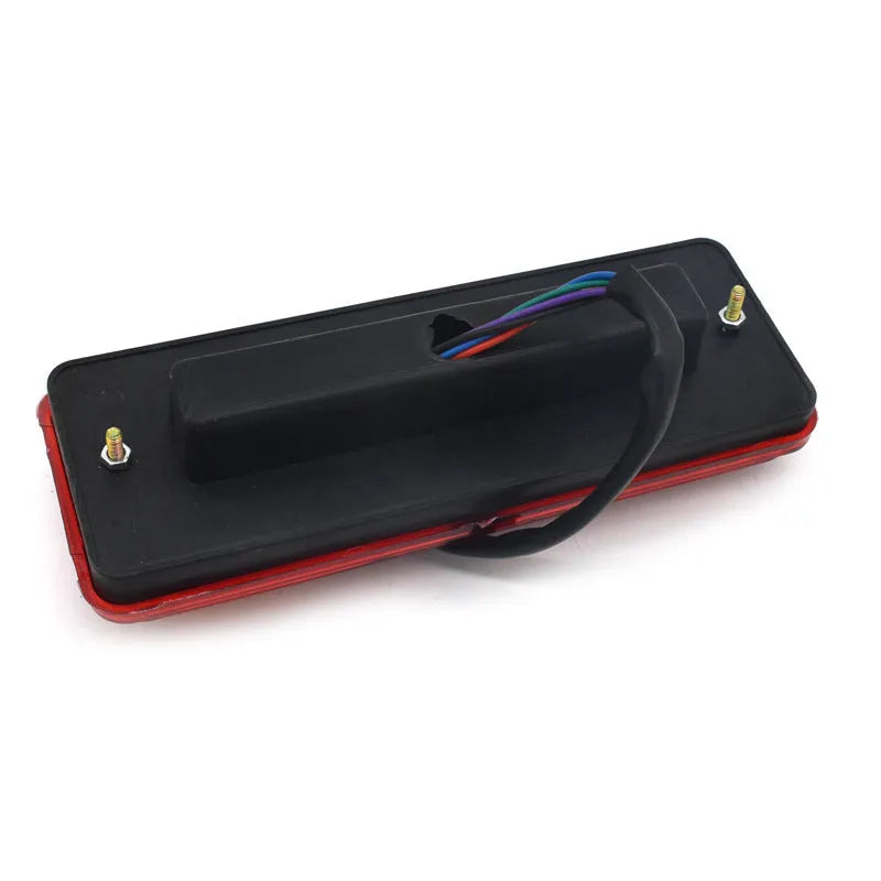 Black semi-closed electric tricycle taillight unit for 12V or 48-60V systems.