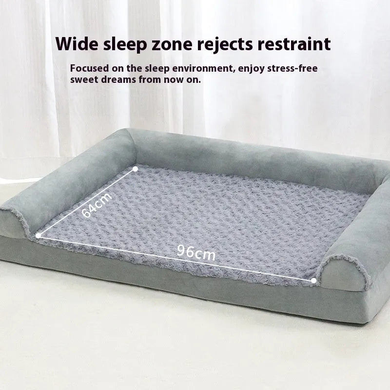 Cloth dog kennel for medium to large breeds in light grey or dark grey, showing three size options