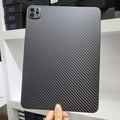 Genuine carbon fibre hard protective case for Apple iPad Pro 11 tablet in matte and forged finishes.