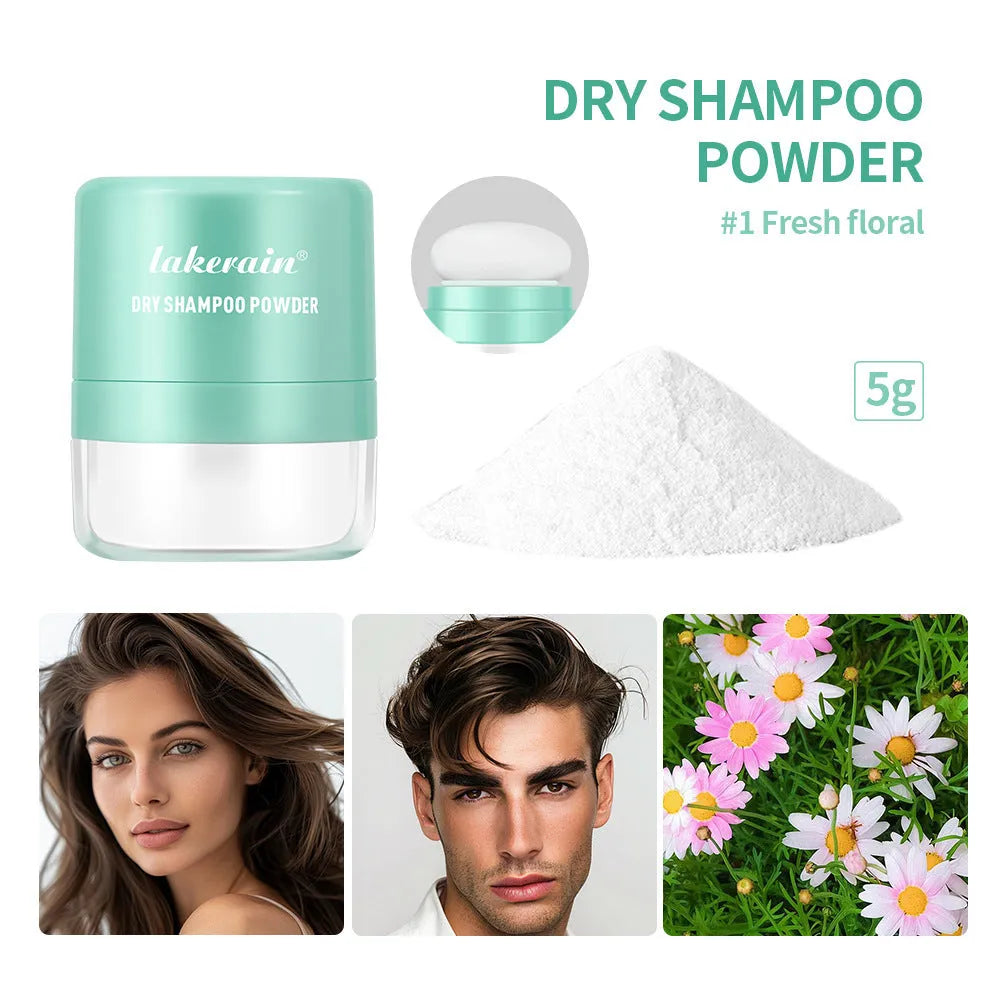 5g hair dry cleaning booster powder sachet with sponge applicator for oily bangs