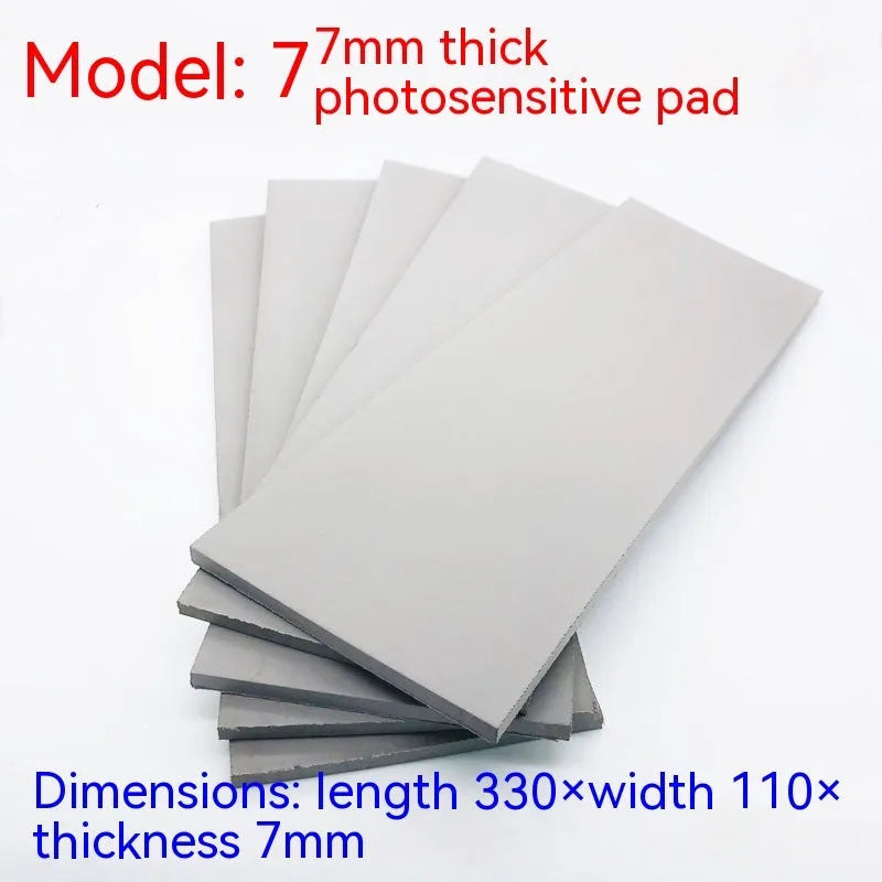 Black and grey photosensitive seal pad for pottery calligraphy with 330mm by 110mm dimensions