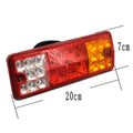 Black semi-closed electric tricycle taillight unit for 12V or 48-60V systems.