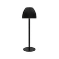 Ins pattern dimming small night lamp with thin round base in black or white colour options