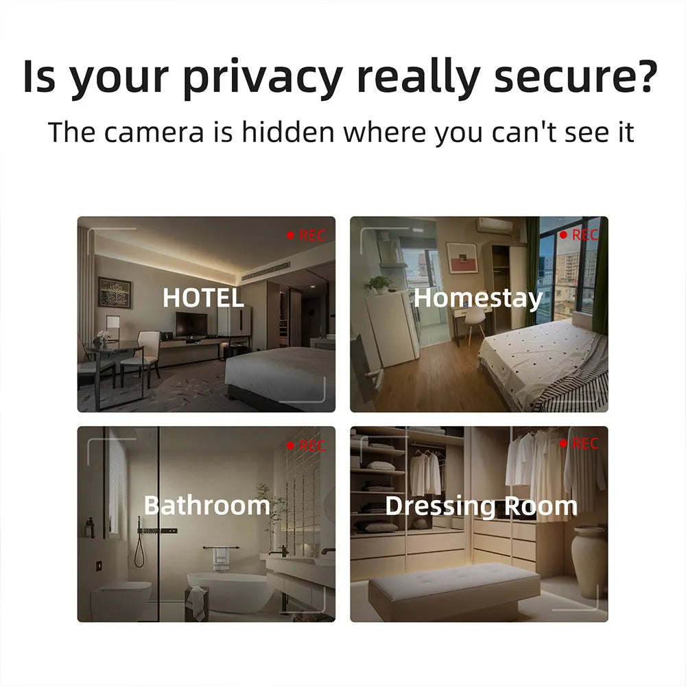 Compact infrared camera detector for finding hidden surveillance devices up to 5 metres away