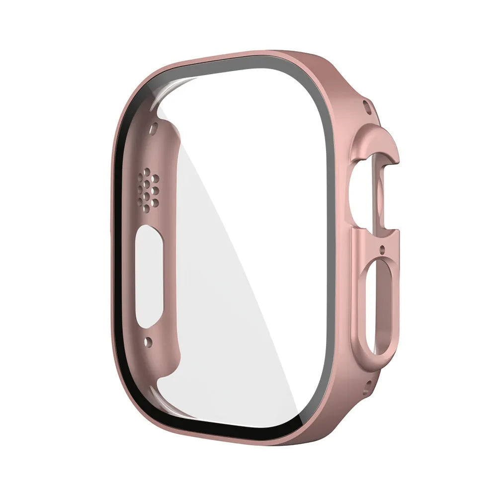 PC tempered film protective case for Apple Watch in multiple colours and sizes.