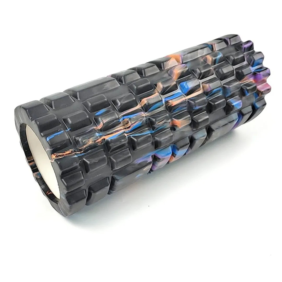 33cm camouflage pattern foam roller in EVA foam with cylindrical shape for fitness and massage
