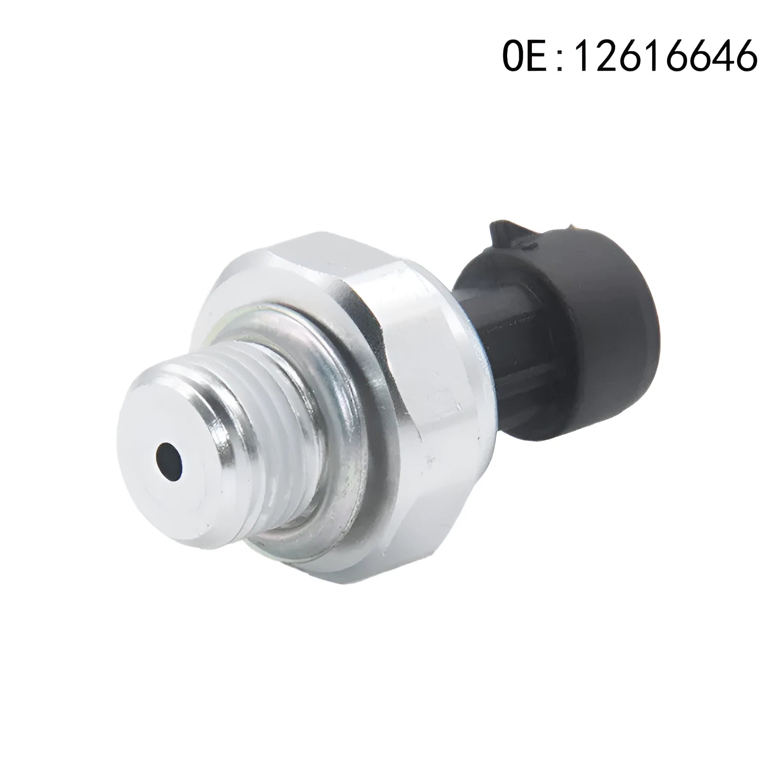 GM fuel pressure sensor with metal construction and silver finish, compatible with part numbers 12616646 12677836 D1846A.