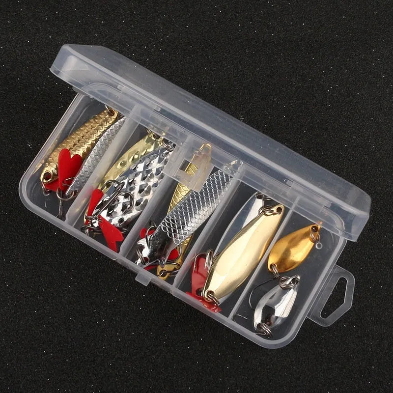 Lure pineapple fishing bait with metal sequins in gold and silver colour options