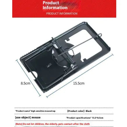 Automatic mouse trap cage in small, medium, and large sizes with metal and plastic construction options.