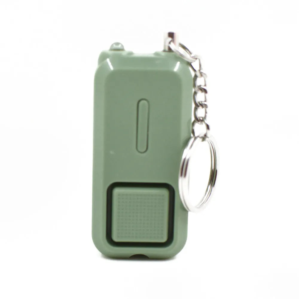 ZQ-202 personal safety alarm in multiple colours showing 65x30x12mm dimensions