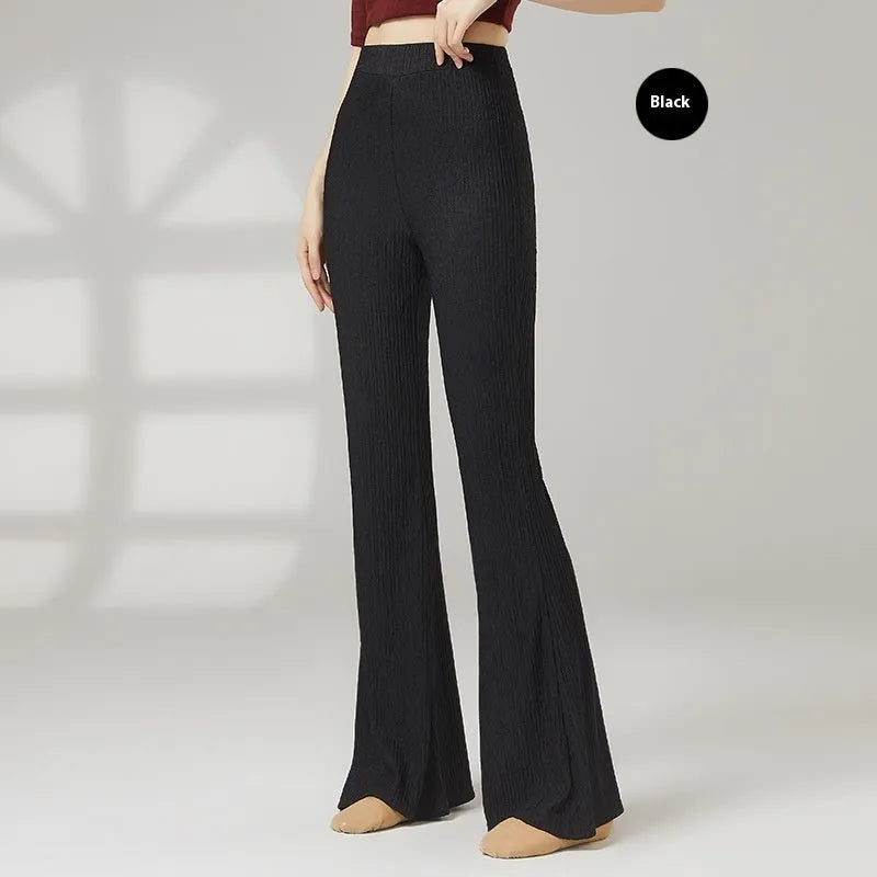 Women's classical dance practice trousers in polyester fibre available in five colours