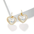 Gold-coloured alloy women's ear clip earrings in a natural style.