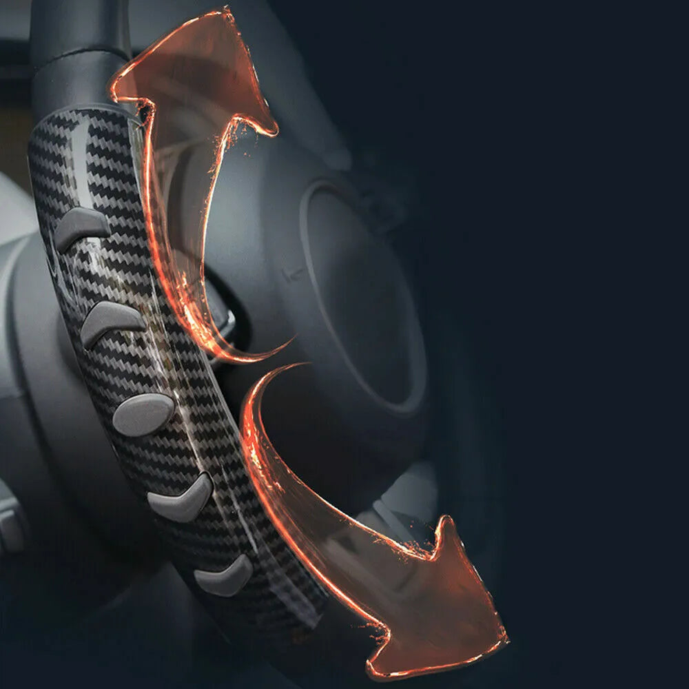 Carbon fibre black fibre steering wheel anti-slip sleeve for 38 cm diameter wheels